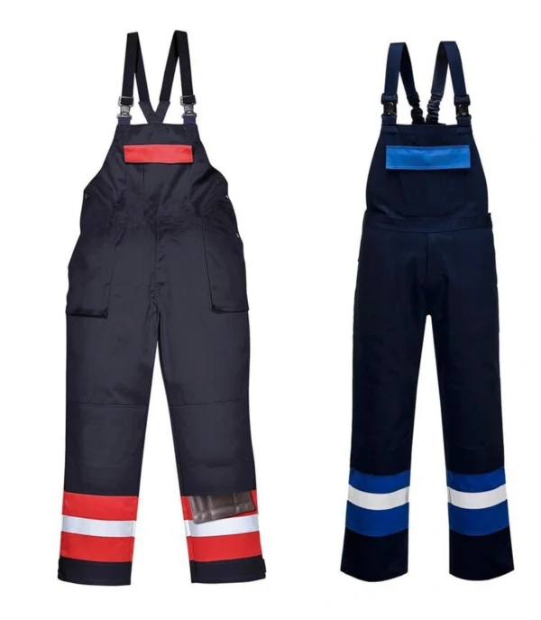 FR57 Anti-Static Two Tone Bib & Brace